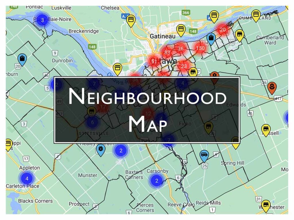 Find Good Food – Neighbourhood map